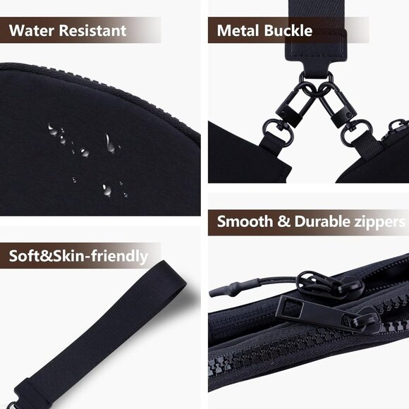 Stylish Dual Pouch Wristlet Wallet with Detachable Coin Purse and Keychain - Com - Picture 4 of 5